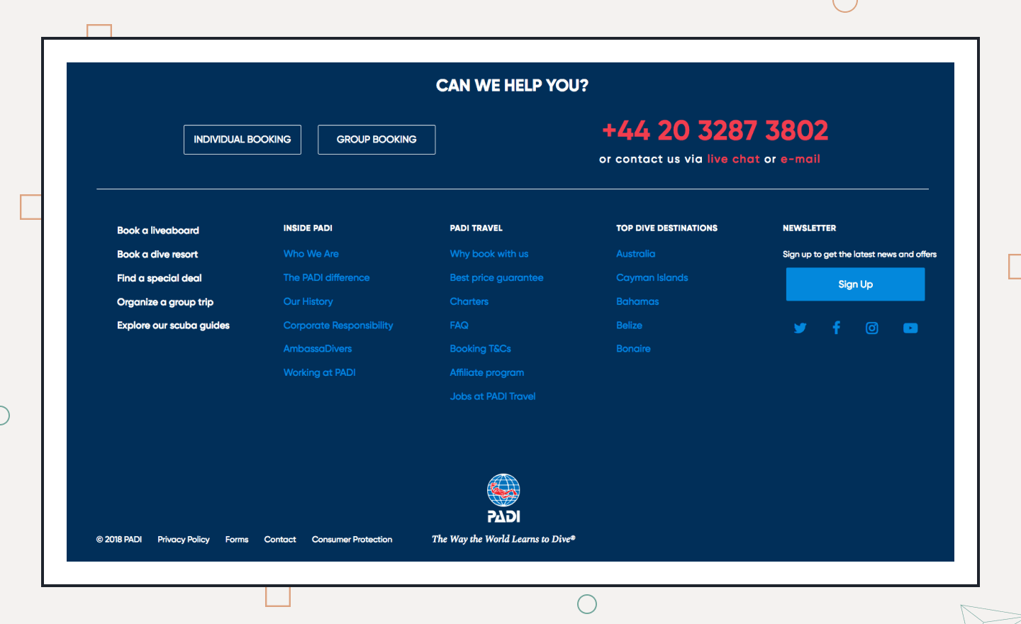 How to Build a Travel Booking Website [PADI Travel Experience] 5